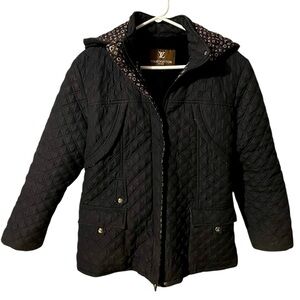 Black LV quilted jacket